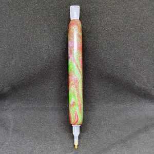 Red Green Clitter Waves Polymer diamond painting pen