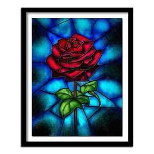 Mosaic red rose diamond painting kit